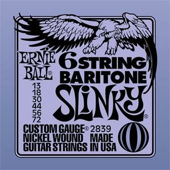 Ernie Ball 2839 6-String Baritone Slinky Small Ball End