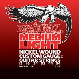 Ernie Ball 2206 Medium Light Electric Nickel Wound With Wound G