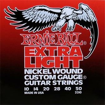 Ernie Ball 2210 Extra Light Electric Nickel Wound With Wound G