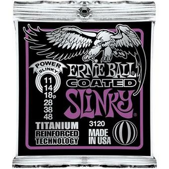 Ernie Ball 3120 Coated Electric Titanium RPS Power Slinky