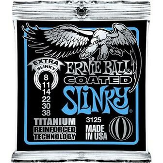 Ernie Ball 3125 Coated Electric Titanium RPS Extra Slinky