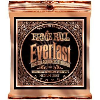 Ernie Ball 2546 Everlast Coated Phosphor Bronze Acoustic Med Light