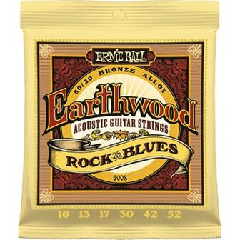 Ernie Ball 2008 Earthwood Rock Blues Acoustic 80/20 Bronze