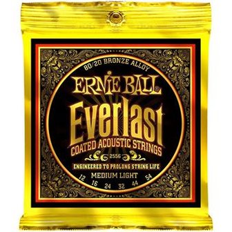 Ernie Ball 2556 Everlast Coated 80/20 Bronze Acoustic Medium Light