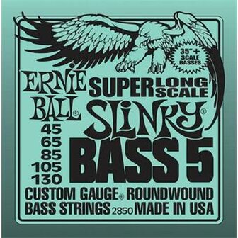 Ernie Ball 2850 Super Long Scale Slinky Bass 5-String