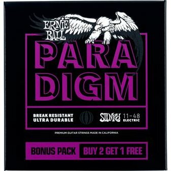 Ernie Ball 3370 Paradigm Power Slinky 11-48 3-Pack