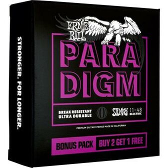 Ernie Ball 3370 Paradigm Power Slinky 11-48 3-Pack