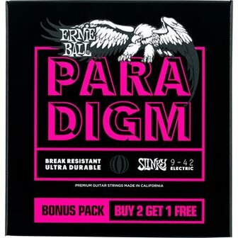 Ernie Ball 3373 Paradigm Super Slinky 9-42 3-Pack