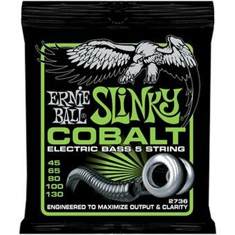 Ernie Ball 2736 Cobalt Power Slinky Bass 5-String