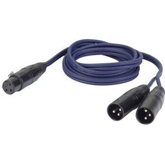 DAP XLR Female 3p - 2x XLR Male 3p 1.5m