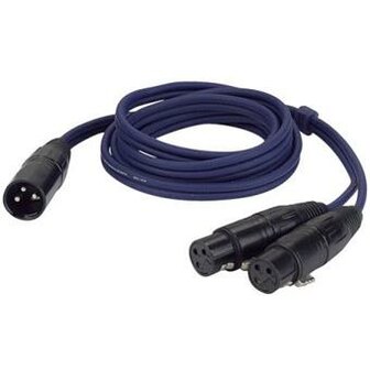 DAP XLR Male 3p - 2x XLR Female 3p 1.5m