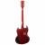 Vintage Icon VS6MRCR Distressed Cherry Red elektrische gitaar