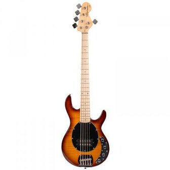 Vintage V965TSB Flame Top Brownburst 5-snarige basgitaar