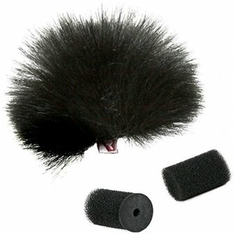 Rycote Lavalier Furry Windjammer zwart