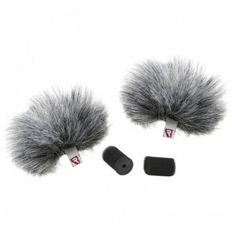 Rycote Grey Lavalier Windjammer (2 stuks)