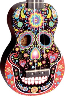 Mahalo - Art Series - Day Of The Dead Soprano Ukulele MA1SKBK