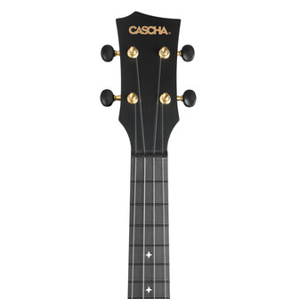 Cascha Carbon Ukulele Zwart(set)