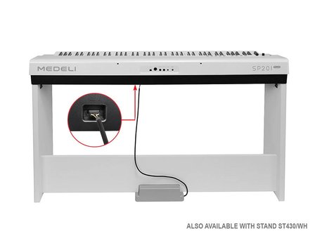 Medeli SP201+/WH Performer Series digital stage piano