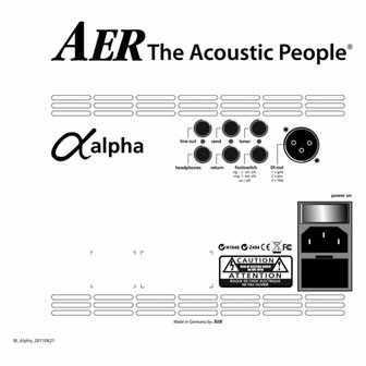 AER Alpha Plus 50 Watt akoestische-gitaarversterker