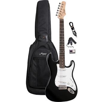 Morgan Guitars ST250 Black Guitar Pack