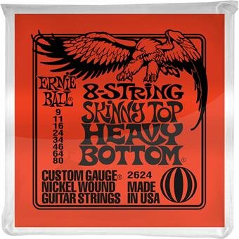 Ernie Ball 2624 Slinky Skinny Top Heavy Bottom 8-String 09-80