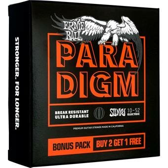 Ernie Ball 3365 Paradigm Skinny Top Heavy Bottom 10-52 3-Pack