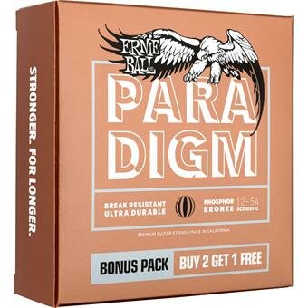 Ernie Ball 3316 Paradigm Phosphor Bronze 12-54 3-Pack