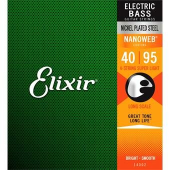 Elixir 14002 Nanoweb 4-String Super Light Long Scale 40-95