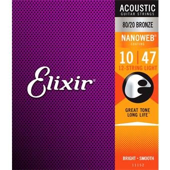 Elixir 11152 80/20 Bronze 12-String Nanoweb Light