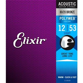 Elixir 11150 80/20 Bronze 12-String Polyweb Light