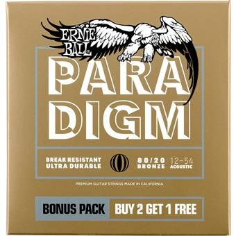 Ernie Ball 3326 Paradigm 80/20 Bronze 12-54 3-Pack