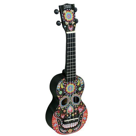 Mahalo - Art Series - Day Of The Dead Soprano Ukulele MA1SKBK