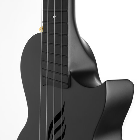 Cascha Carbon Ukulele Zwart(set)