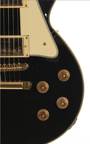 Morgan Guitars LP43 Standard Black - Les Paul Model - Elektrische gitaar