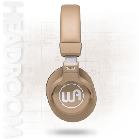 Warm Audio HeadRoom Tan - Koptelefoon - zijkant