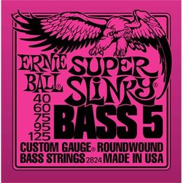 Ernie Ball 2824 Super Slinky 5-String Bass Nickel Wound Ernie Ball 2824 Super Slinky 5-String Bass Nickel Wound
