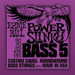 Ernie Ball 2821 Power Slinky 5-String Bass Nickel Wound Ernie Ball 2821 Power Slinky 5-String Bass Nickel Wound