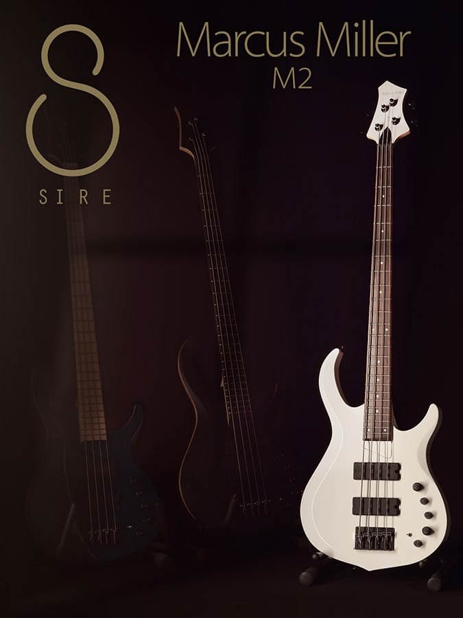 M2+ 4/WHP M Series Marcus Miller basgitaar — Sire