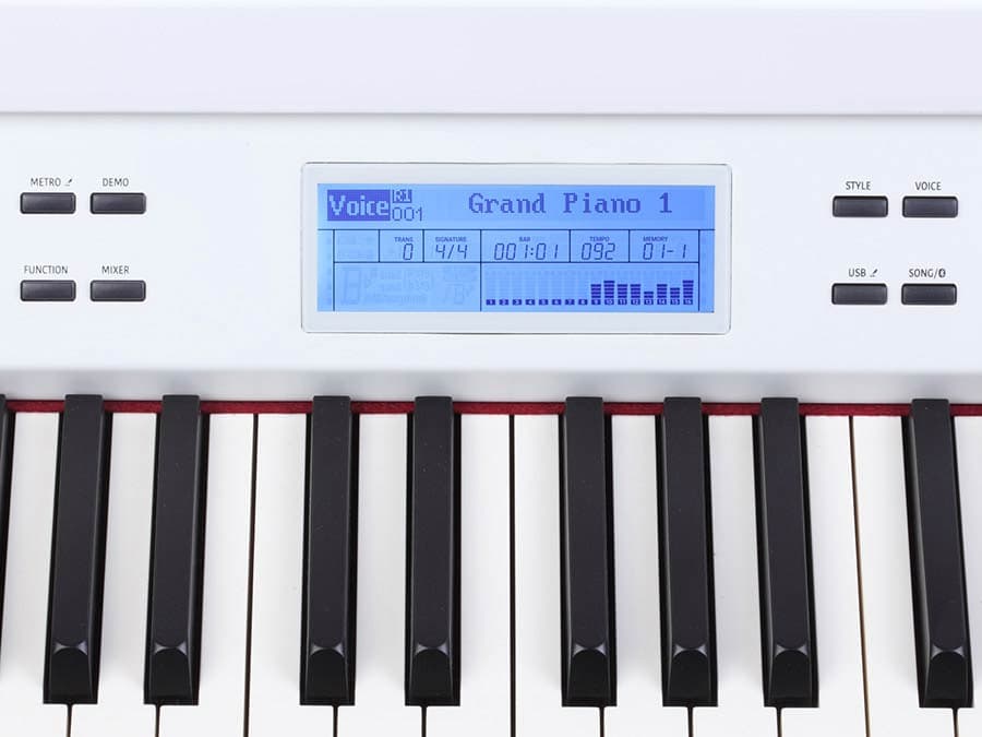 GRAND510/WH Forte Series digitale vleugel — Medeli