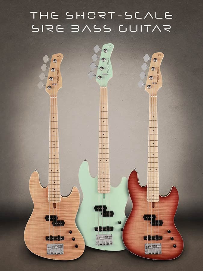 U5 A4/MT U Series Marcus Miller basgitaar short scale — Sire
