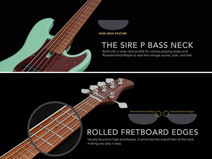 P5 A4/TS P Series Marcus Miller basgitaar — Sire
