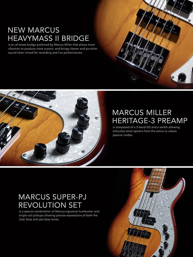 P8 S4/TS P Series Marcus Miller basgitaar — Sire