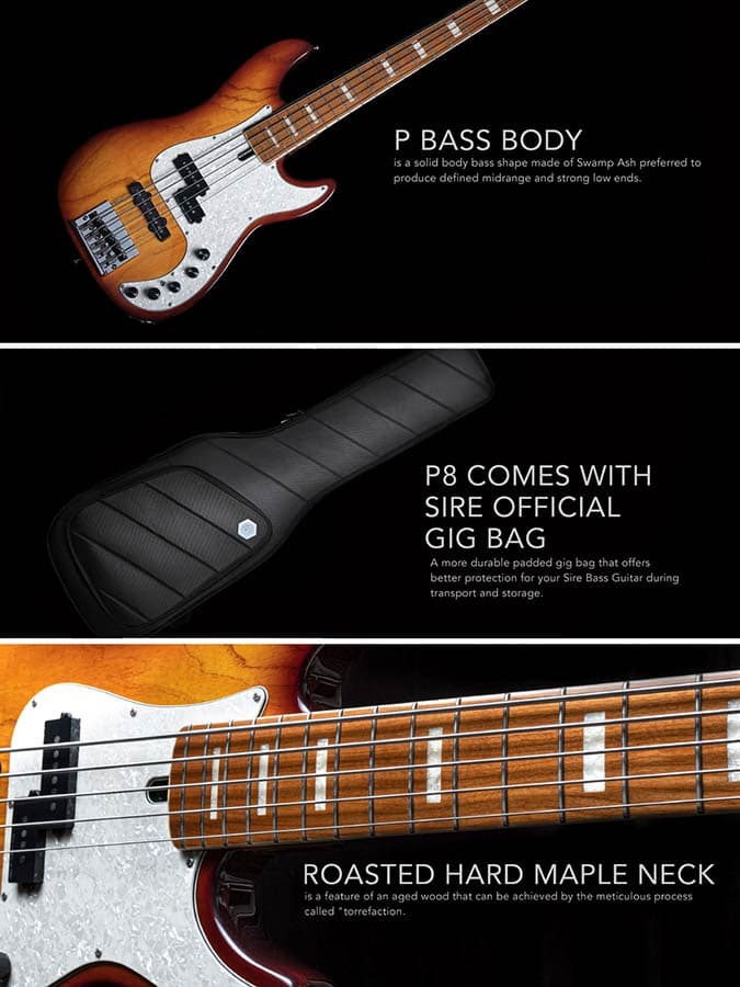 P8 S5/NT P Series Marcus Miller basgitaar — Sire