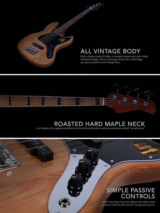 V5 A4/CGM V Series Marcus Miller basgitaar — Sire