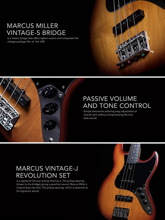 V5R A5/MLG V Series Marcus Miller basgitaar — Sire