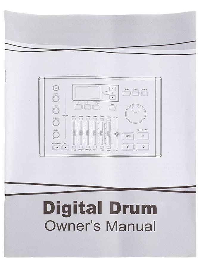 MZ725 portable digitale drum coach/extensie pad — Medeli
