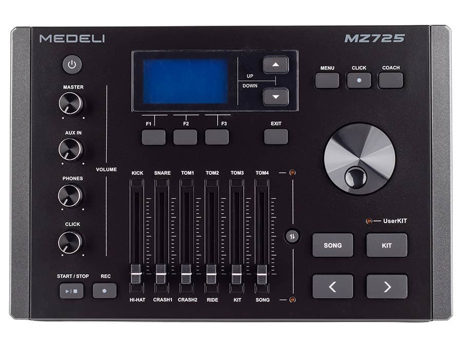 MZ725 portable digitale drum coach/extensie pad — Medeli