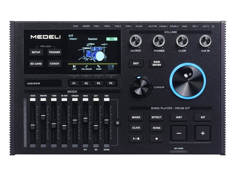 MZ928 portable digitale drum coach/extensie pad — Medeli