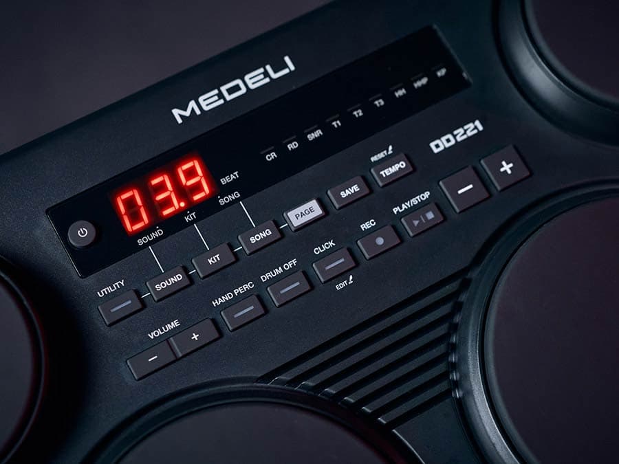 DD221 draagbare elektronische drumcomputer — Medeli