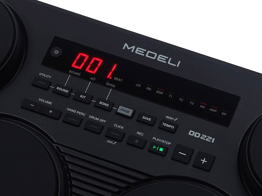 DD221 draagbare elektronische drumcomputer — Medeli